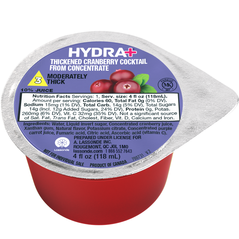 CRANBERRY – IDDSI 3 Plastic 4 oz