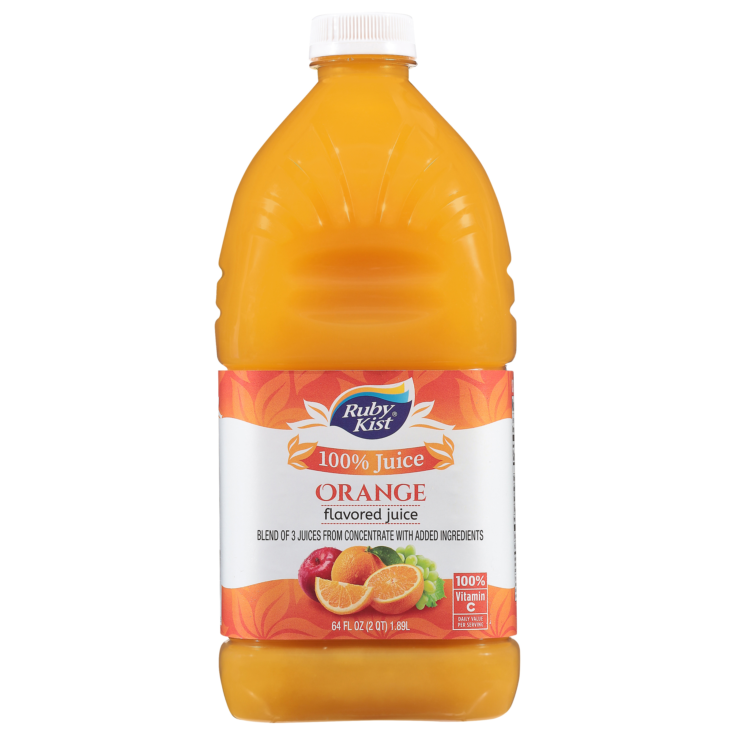 ORANGE FLAVORED JUICE Plastic PET 64 oz