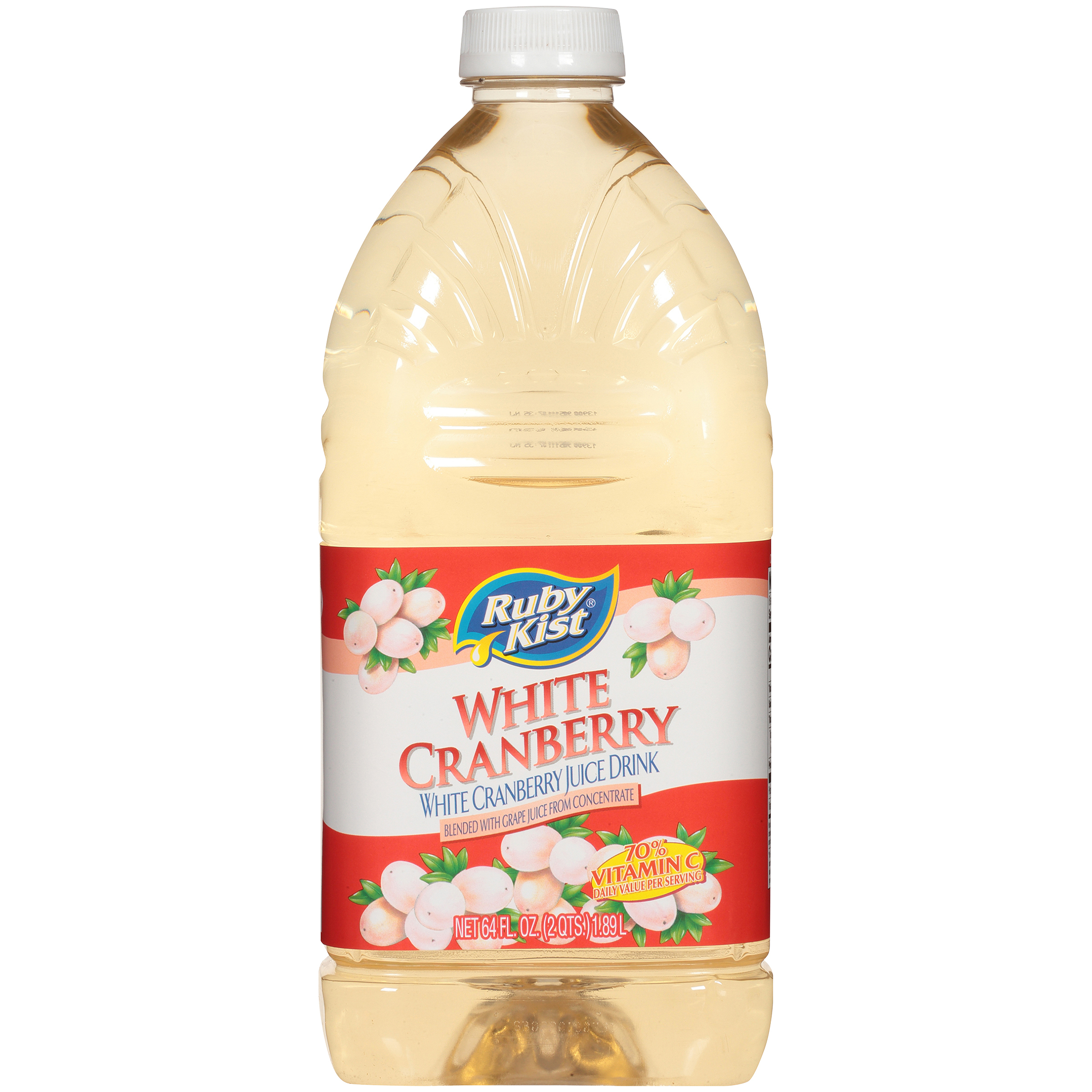 WHITE CRANBERRY Plastic PET 64 oz