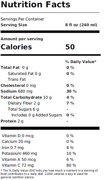 Nutrition informations