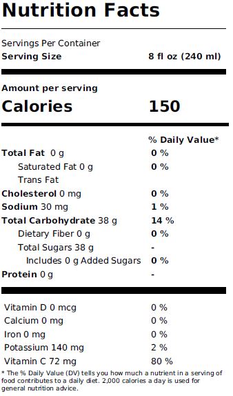 Nutrition informations