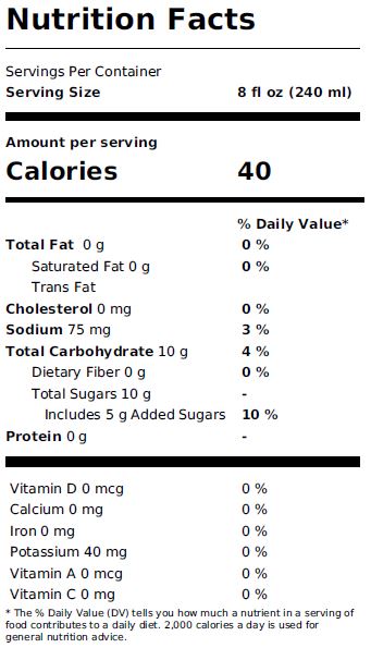 Nutrition informations